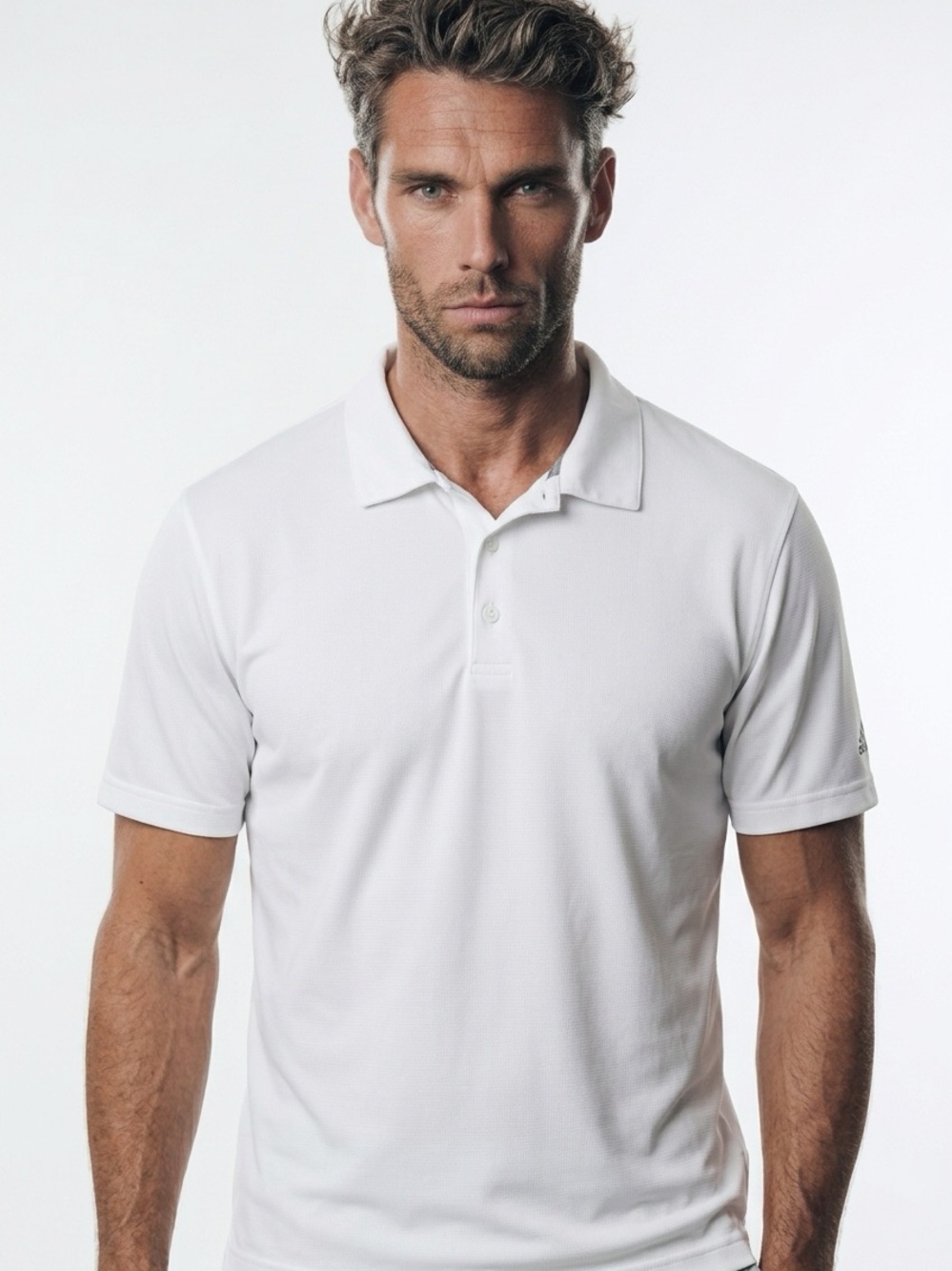 ADIDAS | Pure Motion Short Sleeve White Polo Golf Shirt Men’s Size X-Large